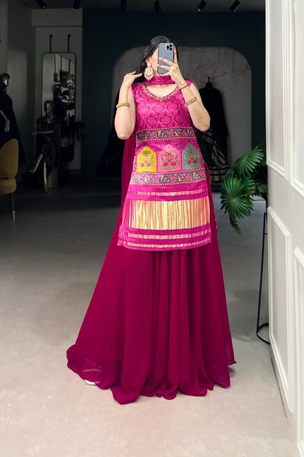 Gaji Silk plazo set SS27