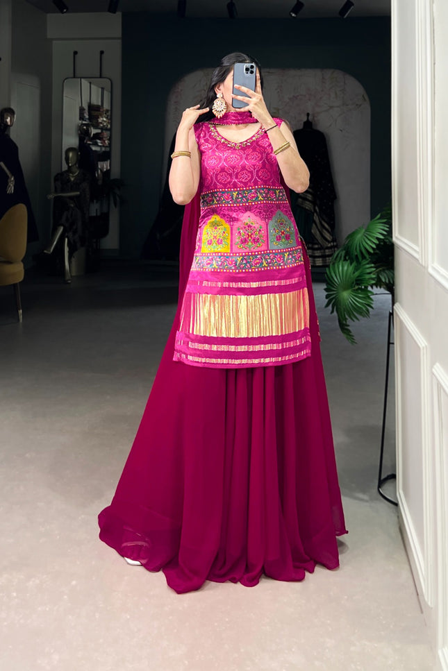 Gaji Silk plazo set SS27
