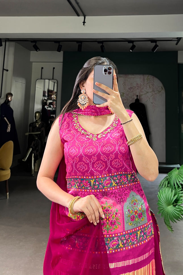 Gaji Silk plazo set SS27