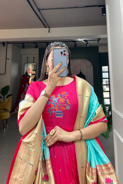 Jacquard Paithani dress SS29