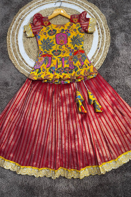 simmer silk kids lehanga SS44