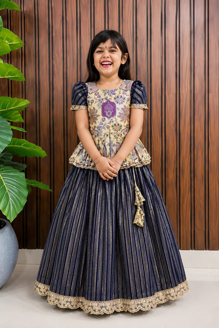simmer silk kids lehanga SS44