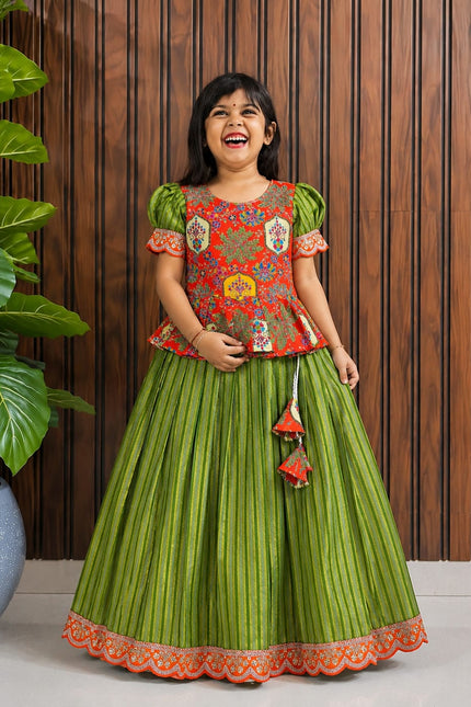 simmer silk kids lehanga SS44