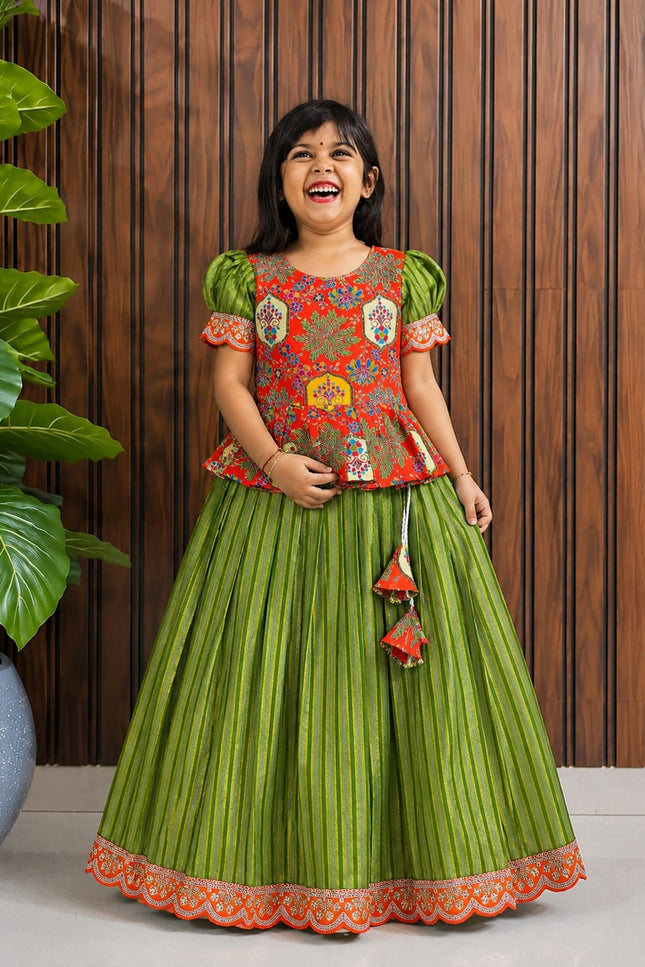 simmer silk kids lehanga SS44