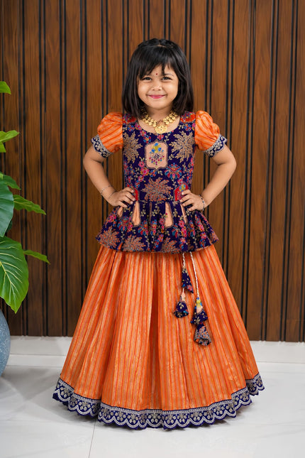 simmer silk kids lehanga SS44