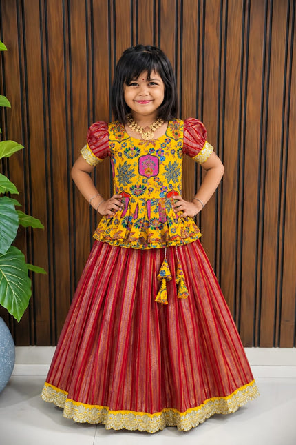 simmer silk kids lehanga SS44