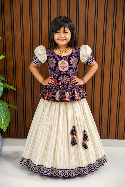 simmer silk kids lehanga SS44