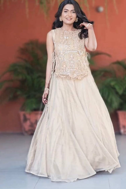 Vichitra silk lehangas SS69