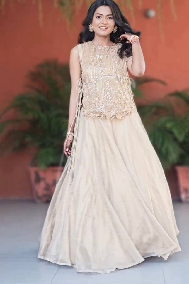 Vichitra silk lehangas SS69