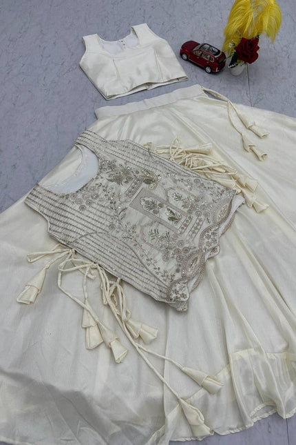Vichitra silk lehangas SS69