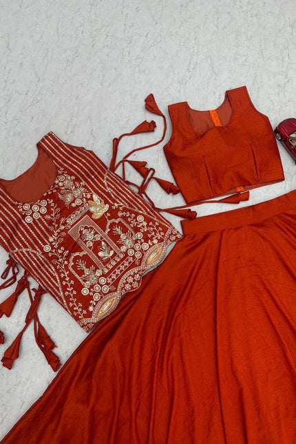 Vichitra silk lehangas SS69
