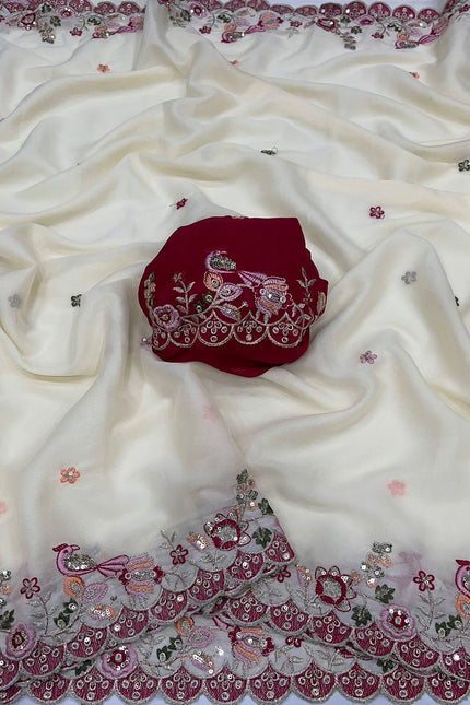 Star Georgette saree  SS408
