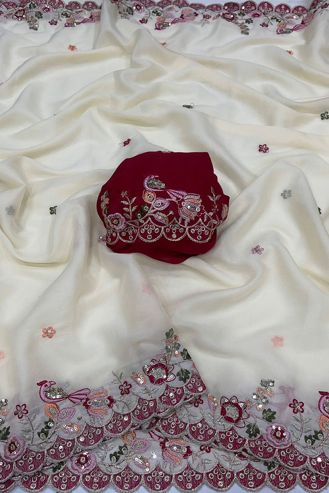 Star Georgette saree  SS408