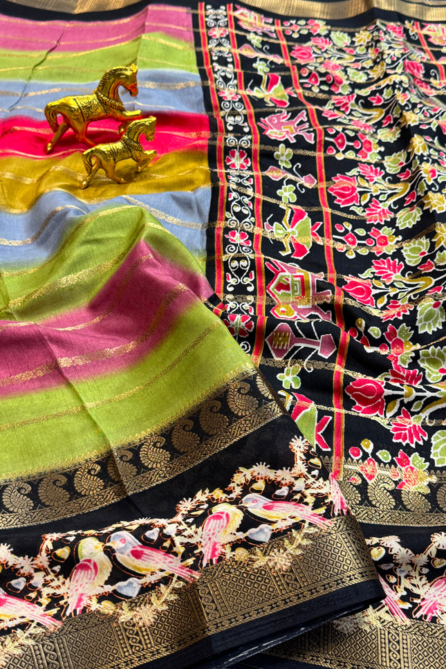 Dola kalmkari print saree  SS159