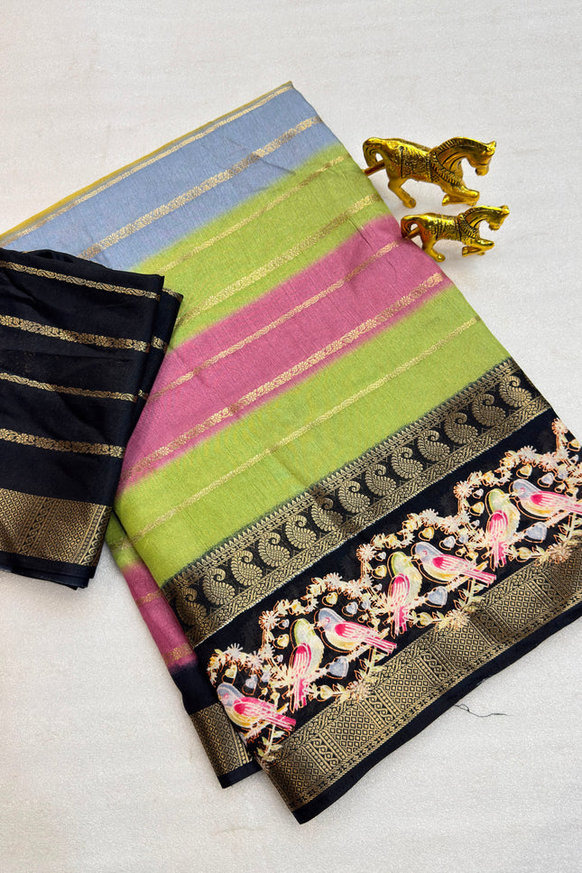 Dola kalmkari print saree  SS159