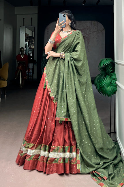 Chanderi lehanga SS87