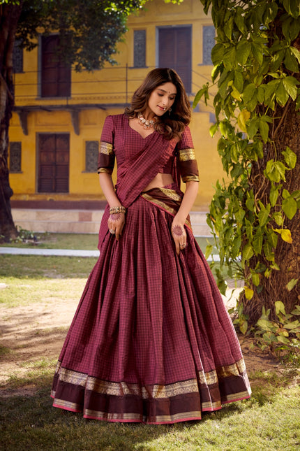 Chettinad Cotton lehanga SS90