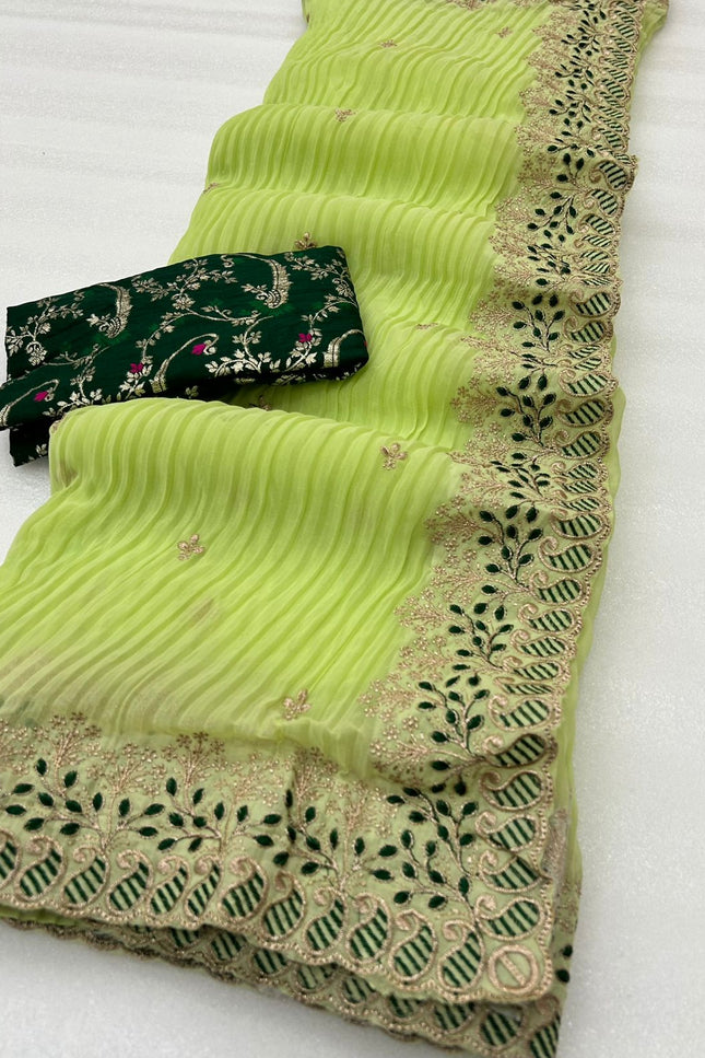 Fox gorget crush saree SS107