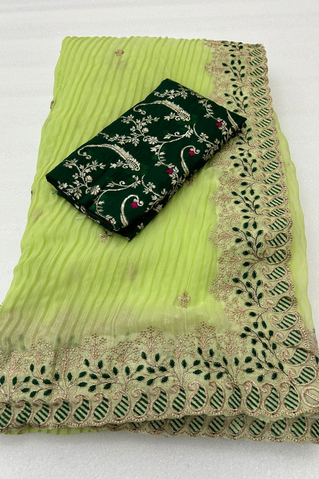 Fox gorget crush saree SS107