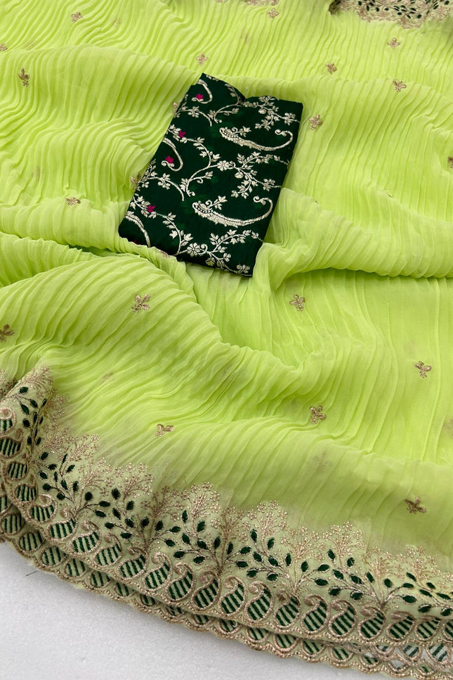 Fox gorget crush saree SS107