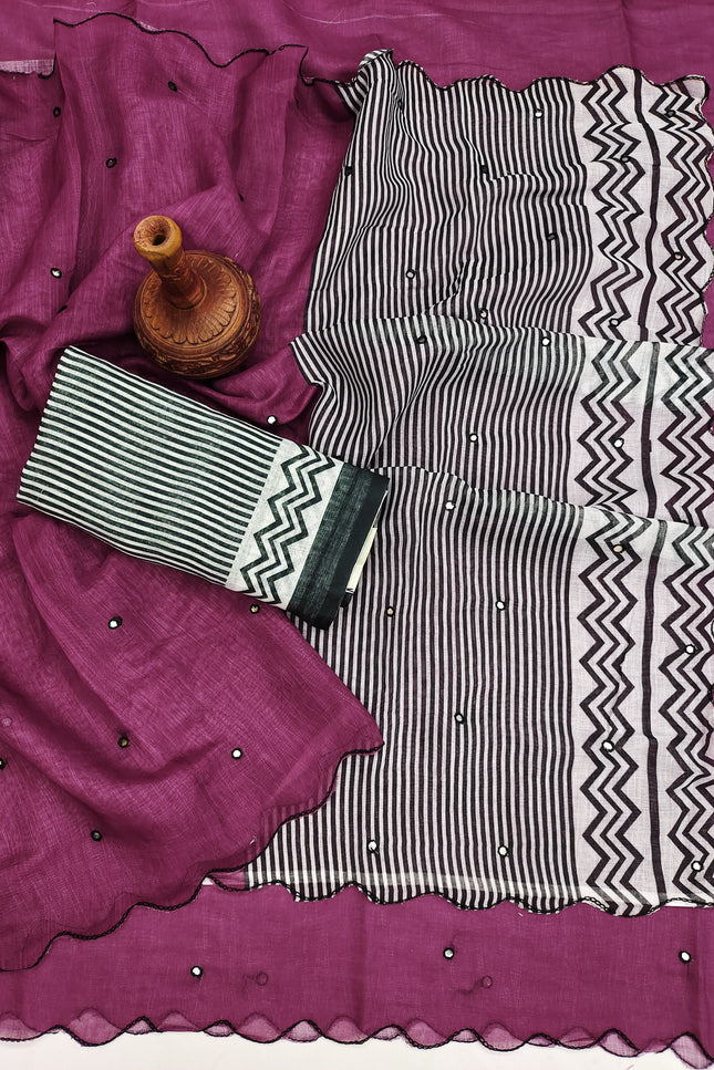 SOFT LINEN COTTON  Sarees SS106