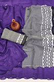unsitched blouse / Purple