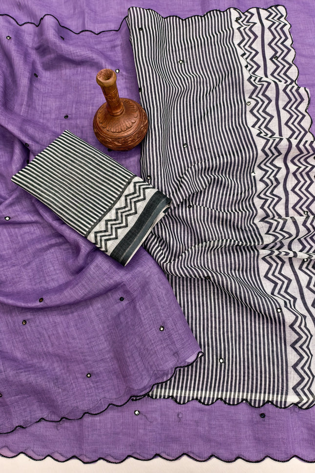 SOFT LINEN COTTON  Sarees SS106