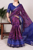 unsitched blouse / Purple