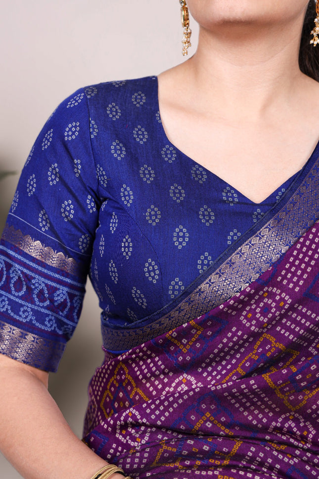 Viscose Chanderi saree SS117