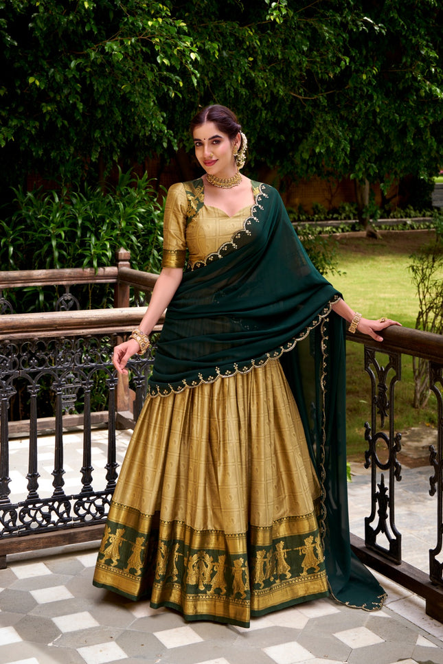Poly Cotton  lehanga SS112