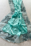 unsitched blouse / skyblue