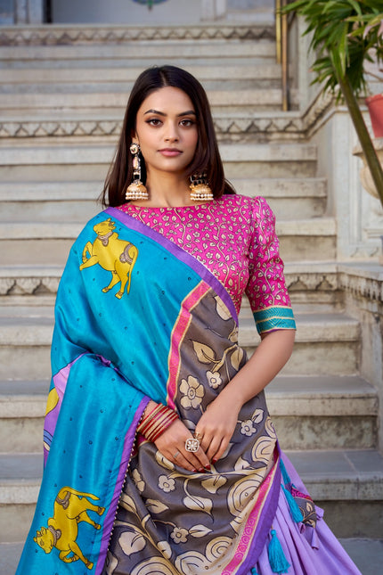 Tasar Silk lehangas SS111