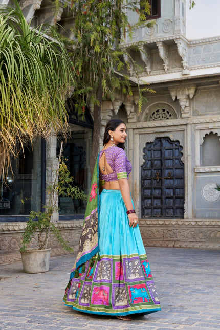 Tasar Silk lehangas SS111
