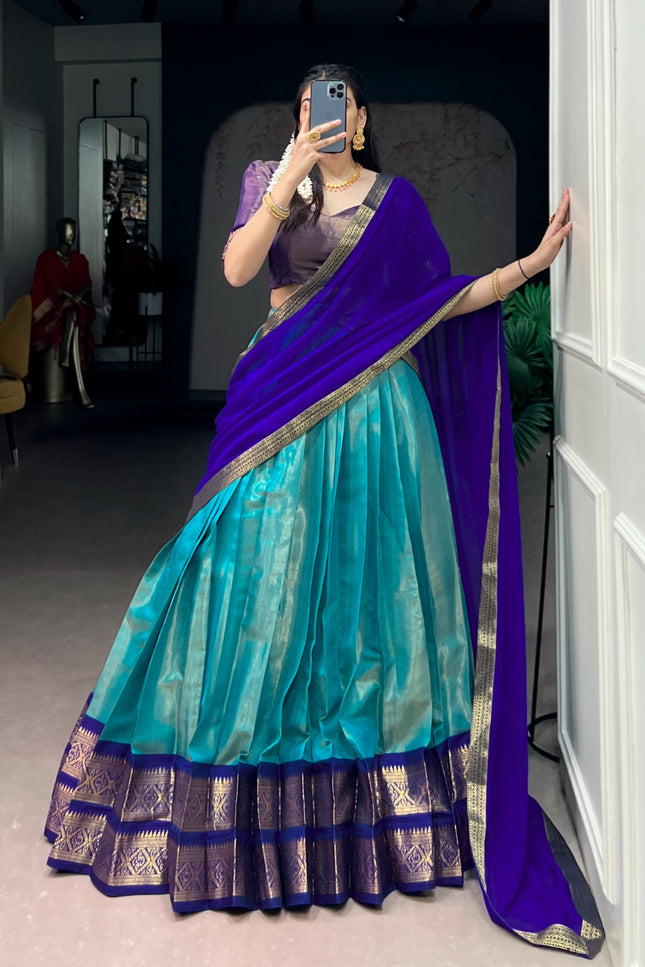 Kanchipuram silk lehenga SS146