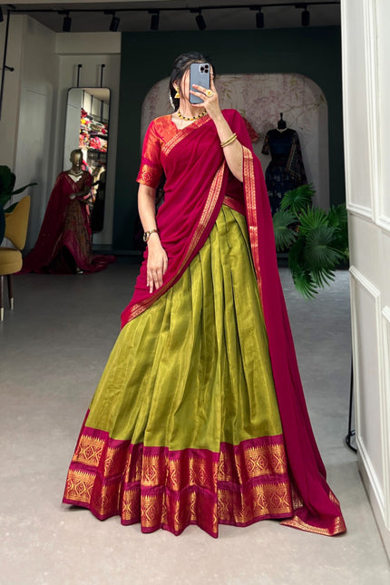 South-style Kanchipuram lehanga SS196
