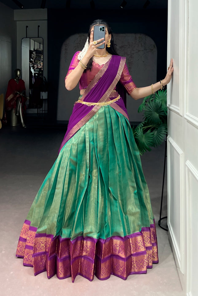 Kanchipuram silk lehenga SS146