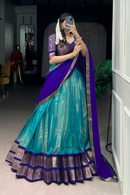 Kanchipuram silk lehenga SS146