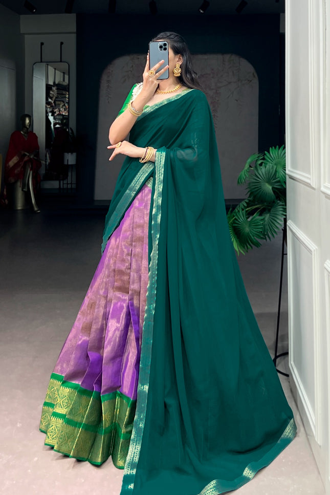 Kanchipuram silk lehenga SS146