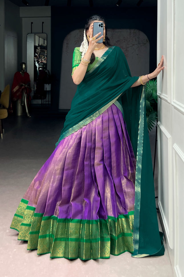 Kanchipuram silk lehenga SS146