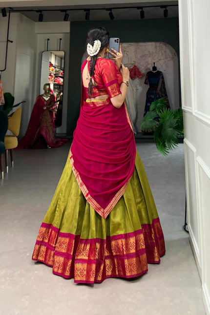 Kanchipuram silk lehenga SS146