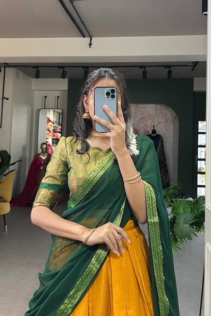 South-style Kanchipuram lehanga SS196