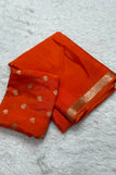 blouse unstitched / orange