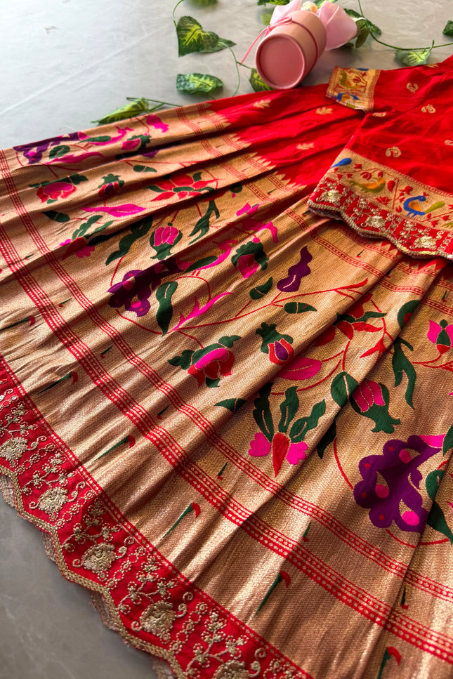 Kids Paithani Lehenga Set SS156