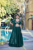 unsitched blouse / Green