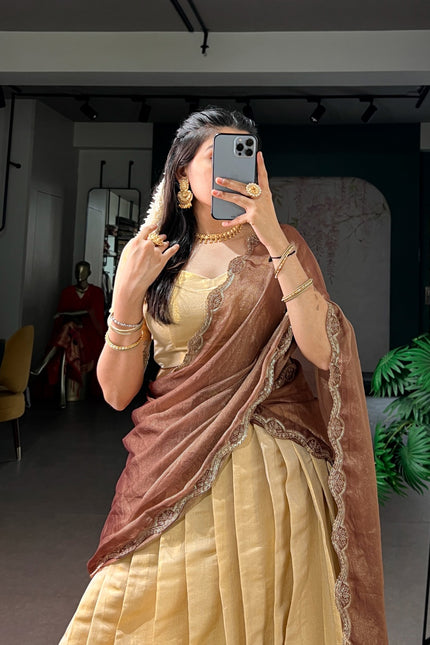 Kanchipuram silk lehanga SS110