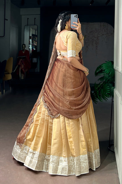 Kanchipuram silk lehanga SS110