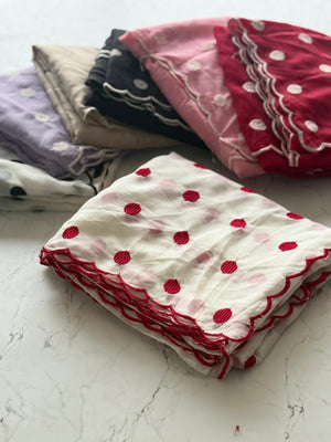 white with red