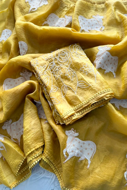 Gold Crush Saree SS123