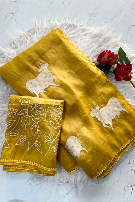 Gold Crush Saree SS123