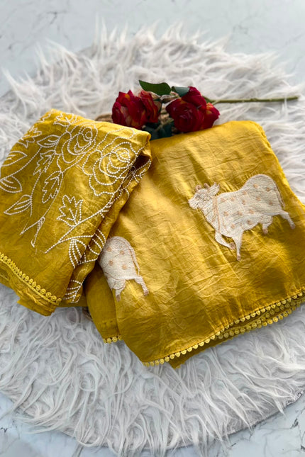 Gold Crush Saree SS123